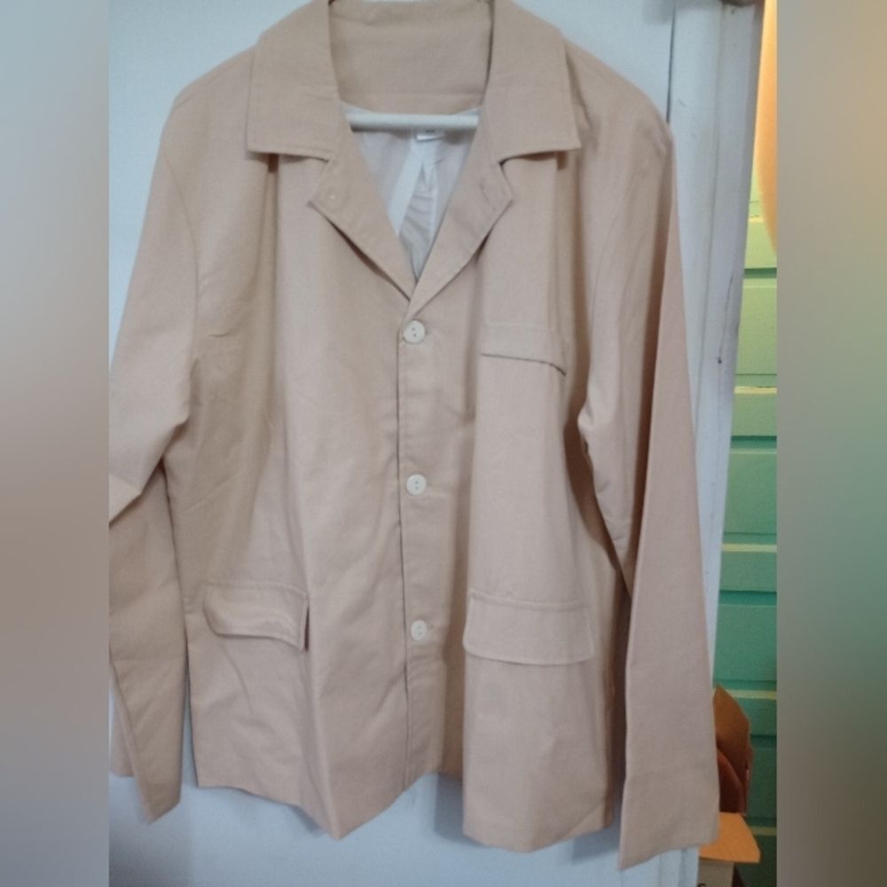 XXL unbranded silk lined jacket with front pockets
